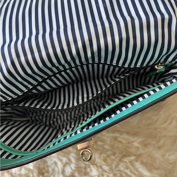 Kate Spade MEDIUM FLAP SHOULDER Chain BAG LEATHER Turquoise - Picture 3 of 3